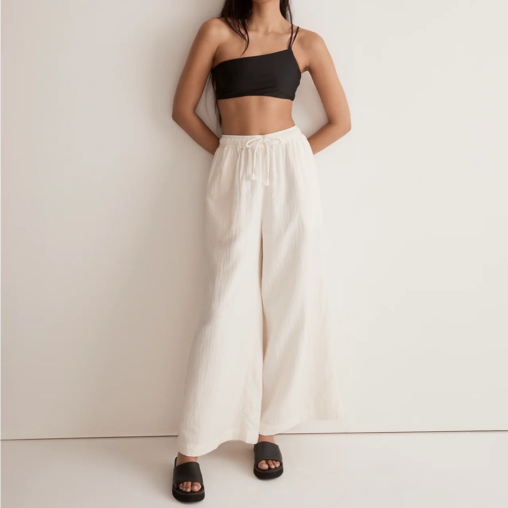 MADEWELL double gauze drawstring pants NWT